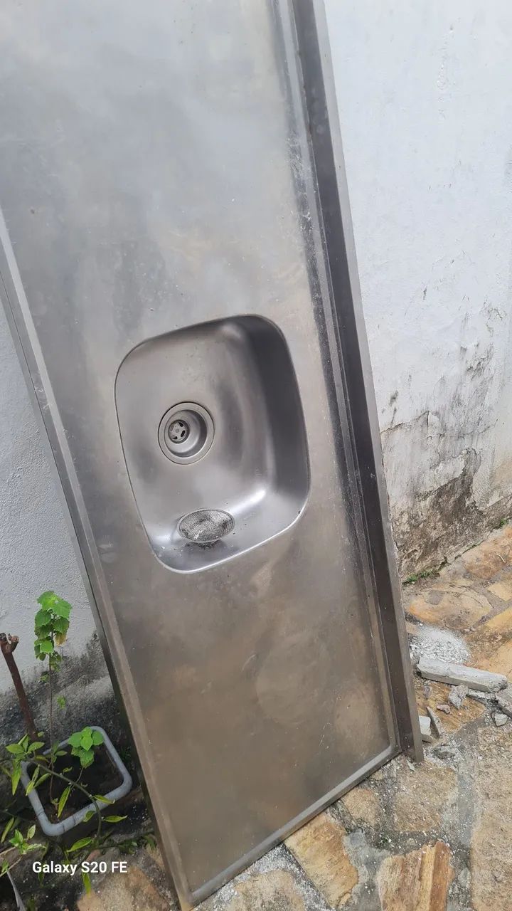Pia Inox grande 1.60x57cm