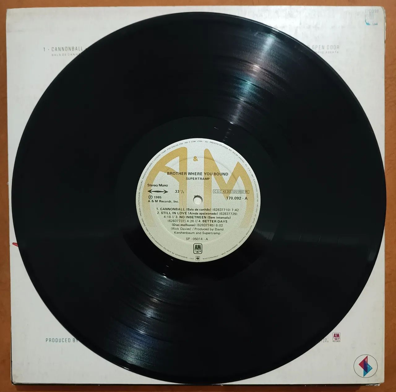 LP Supertramp Brother Where you Bound 1985 - Foto 3