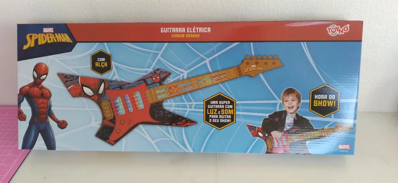 Guitarra infantil homen aranha  - Foto 5