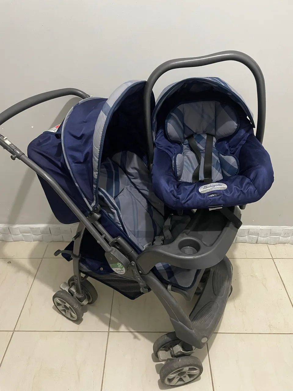 Carrinho de bebê e bebê conforto burigotto  - Foto 5