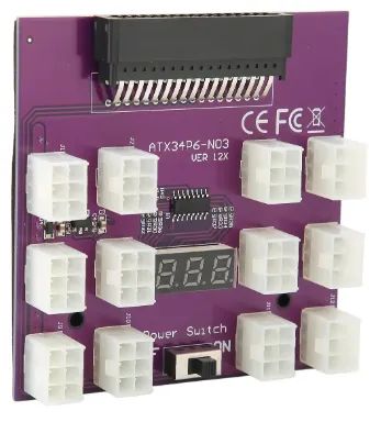 Placa De Conexão Psu De 12 Portos - Foto 2