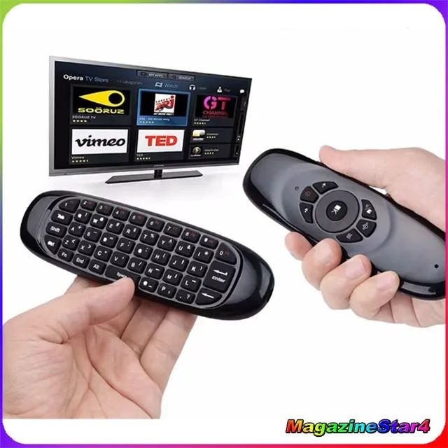 Controle Remoto Com Teclado Air Mouse Luminoso - Foto 2