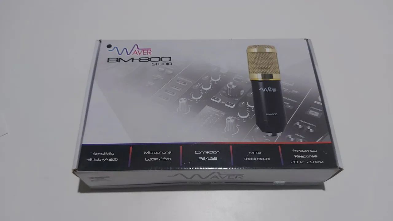 Microfone condensador BM800 com phanton power profissional  - Foto 2