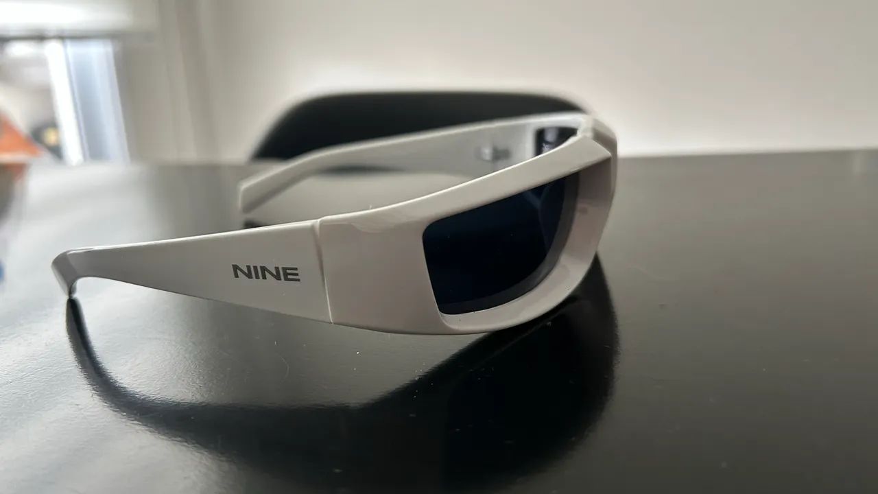 Óculos Nine -Branco lentes azuladas  - Foto 2