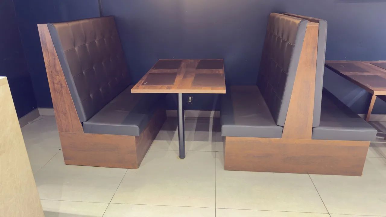 Poltrona booth em couro 4 e 6 lugares  - Foto 3