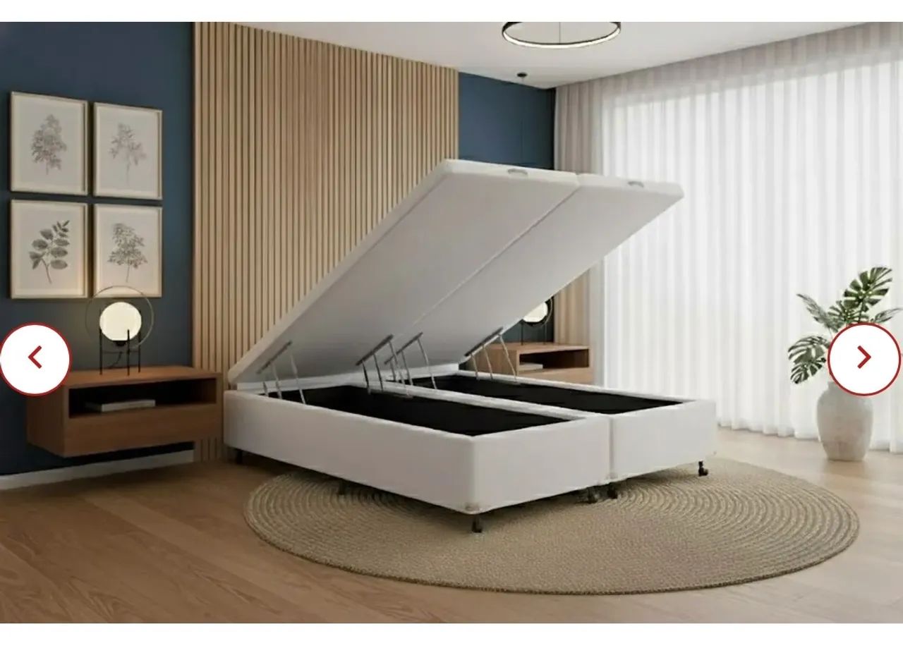 Cama box baú castor king 