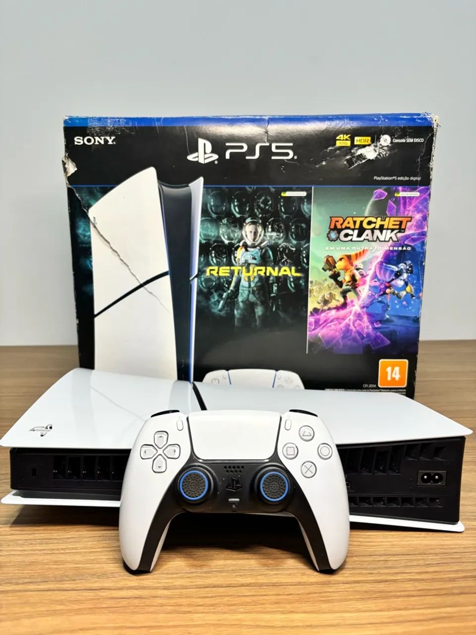 Ps5 slim 1TB + 4 jogos - Foto 5