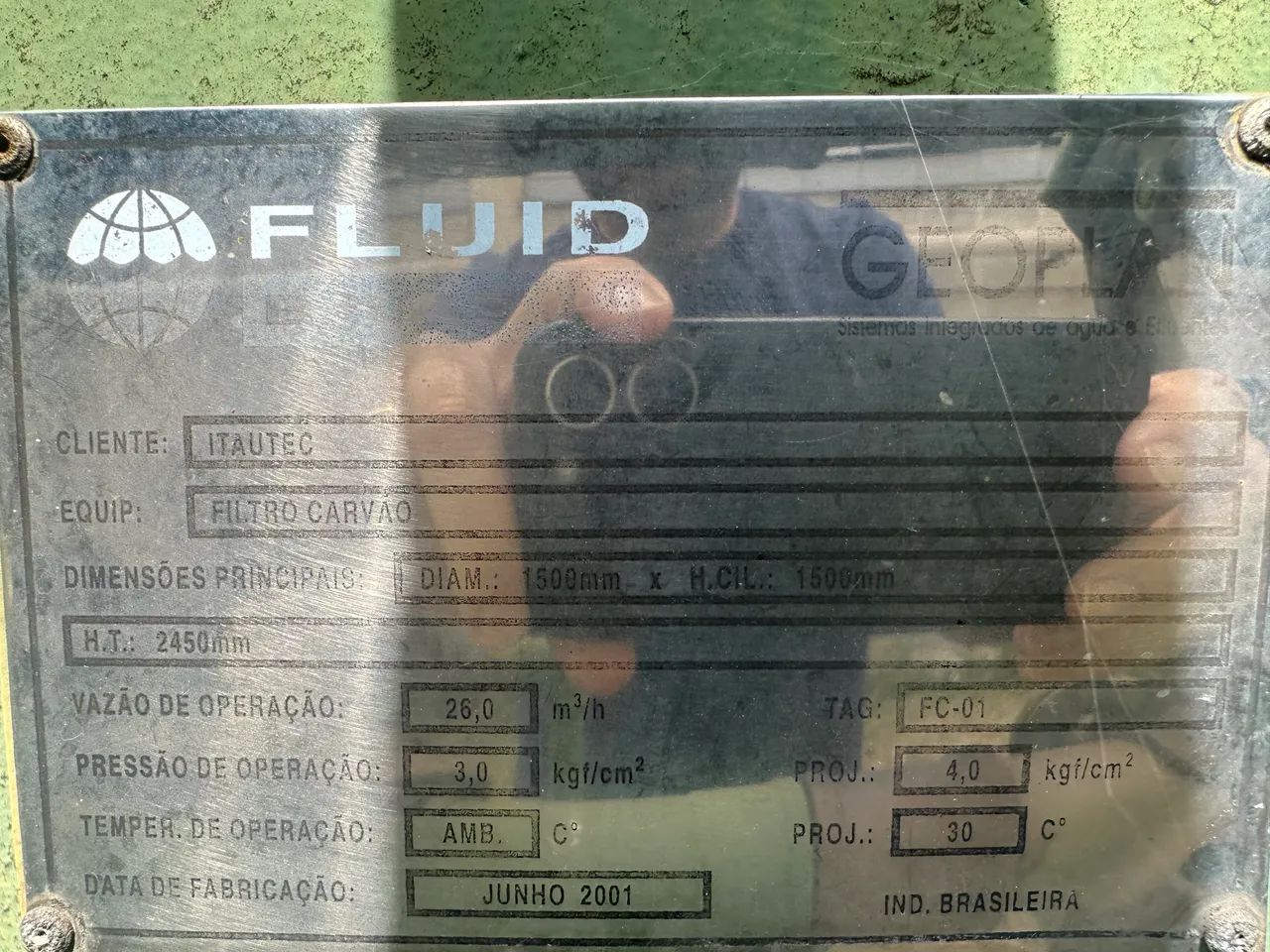 4 filtros tanque osmose reversa 2 areia 2 carvão tratamento água 26 m³/h - Foto 4