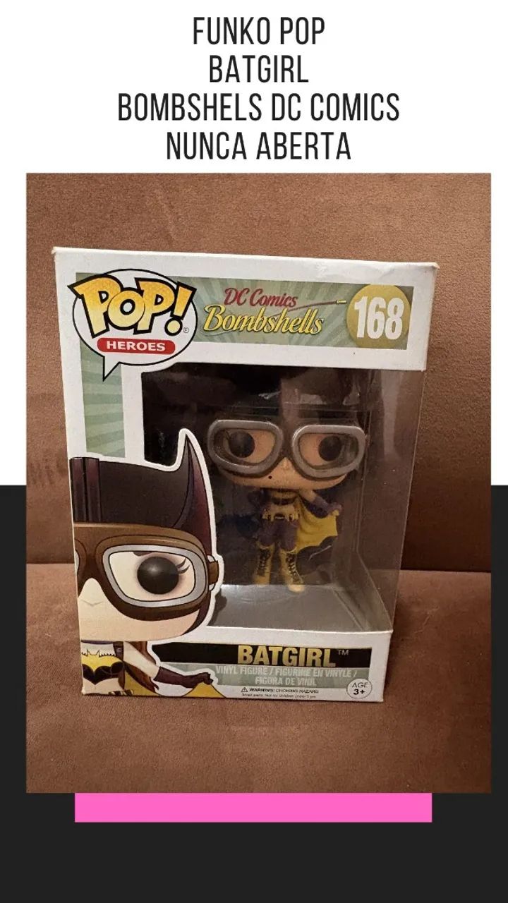 FUNKO POP BATGIRL BOMBSHELLS DC COMICS NA CAIXA