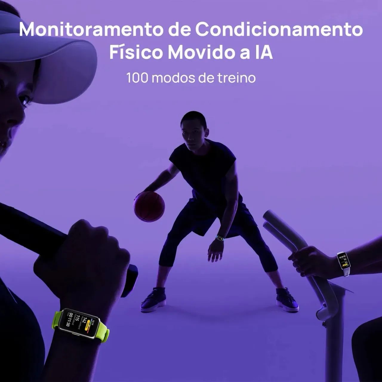 Smartband Huawei Band 10 Compatível com iOS e Android - Rosa - Foto 4