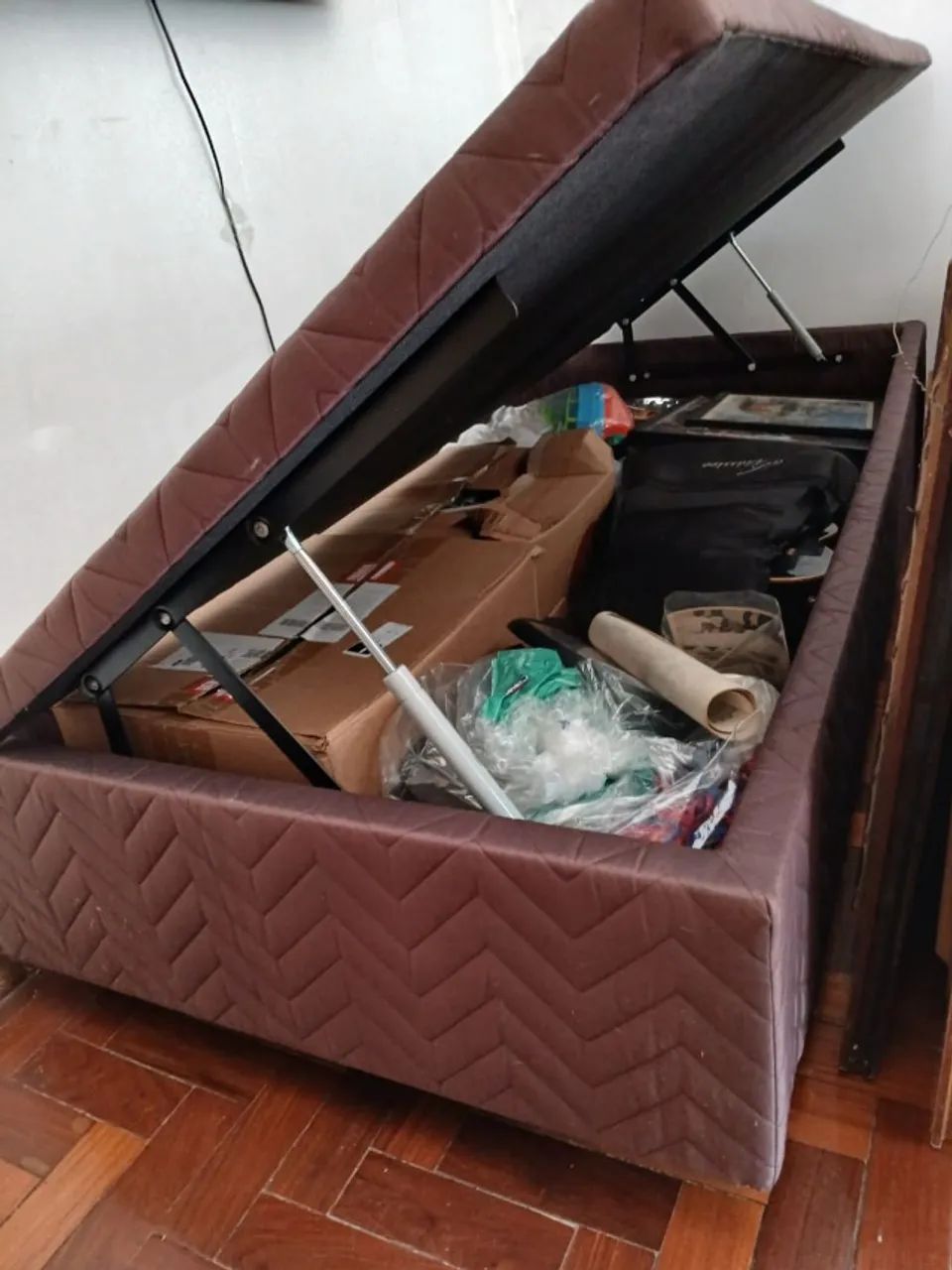 Cama Solteiro box baú, sem colchão