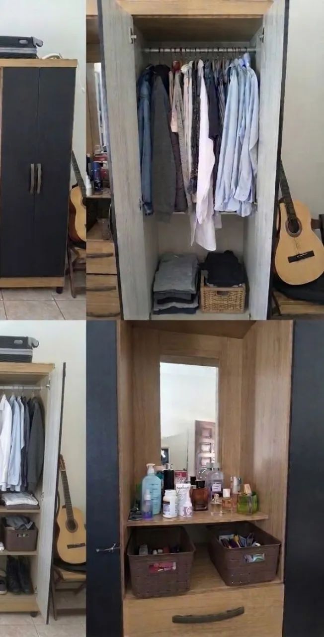 Guarda-Roupa 4 Portas com Espelho Central e 3 Gavetas - Foto 2