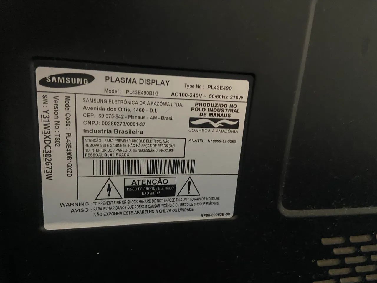 Tv plasma Samsung 43 polegadas  - Foto 3
