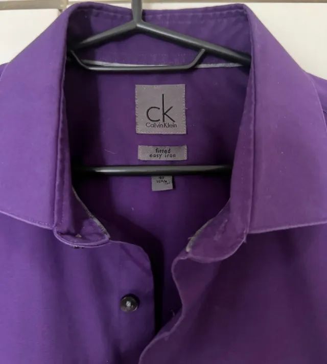 Camisa calvin klein roxa gg - Foto 3