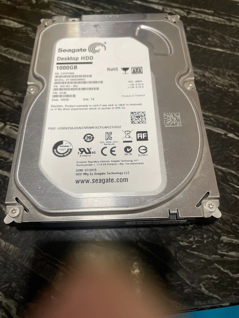 Hd 1tb desktop 3.5