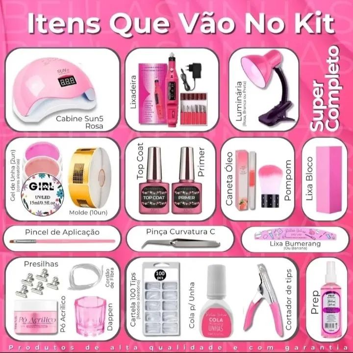 Kit Profissional Nail designer completo. - Foto 5