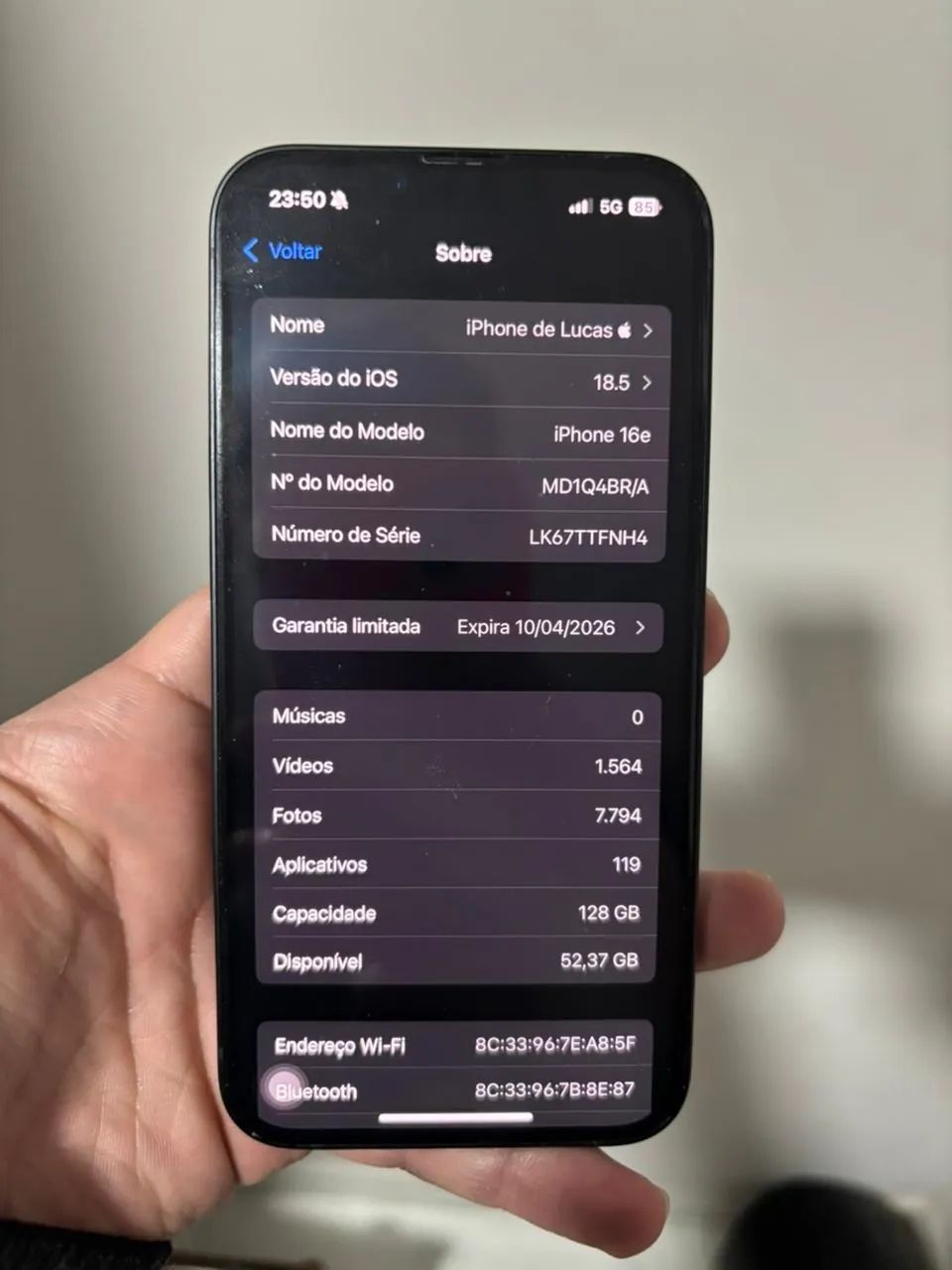 iPhone 16e - 128g | Preto - Foto 2