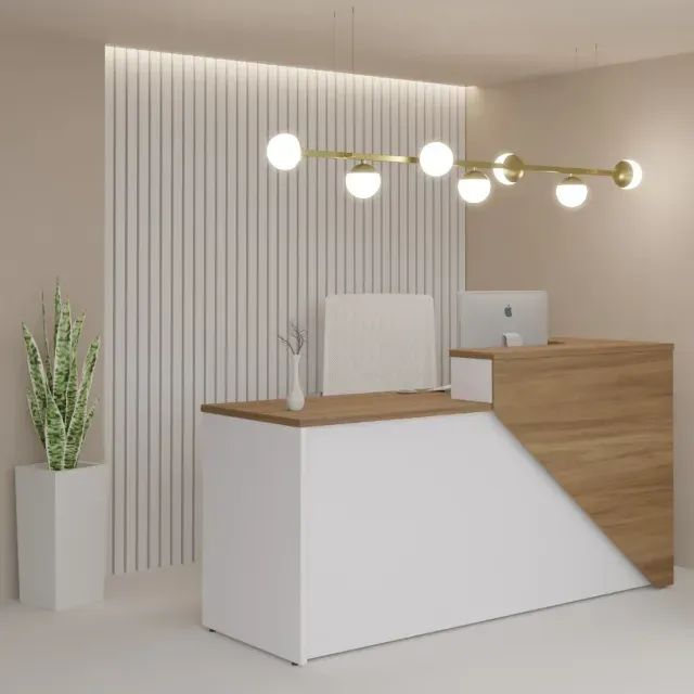 Balcão de Atendimento Madrid - Balcão de Atendimento Reto - Balcão de Recepção Reto