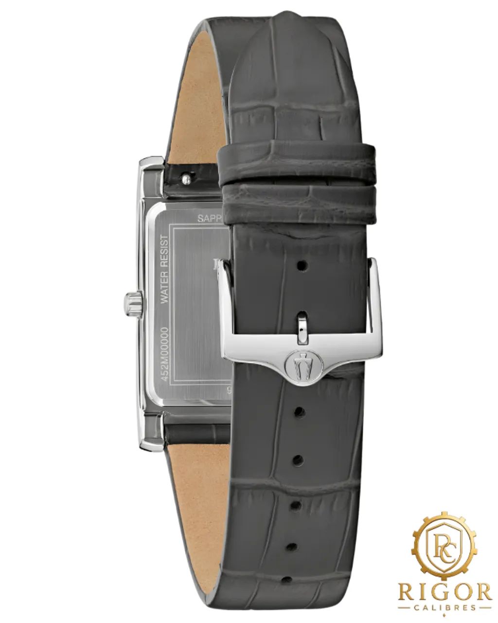 Relógio Masculino Bulova Sutton Retangular 96B443: Safira, Quartzo, Cinza - Foto 3