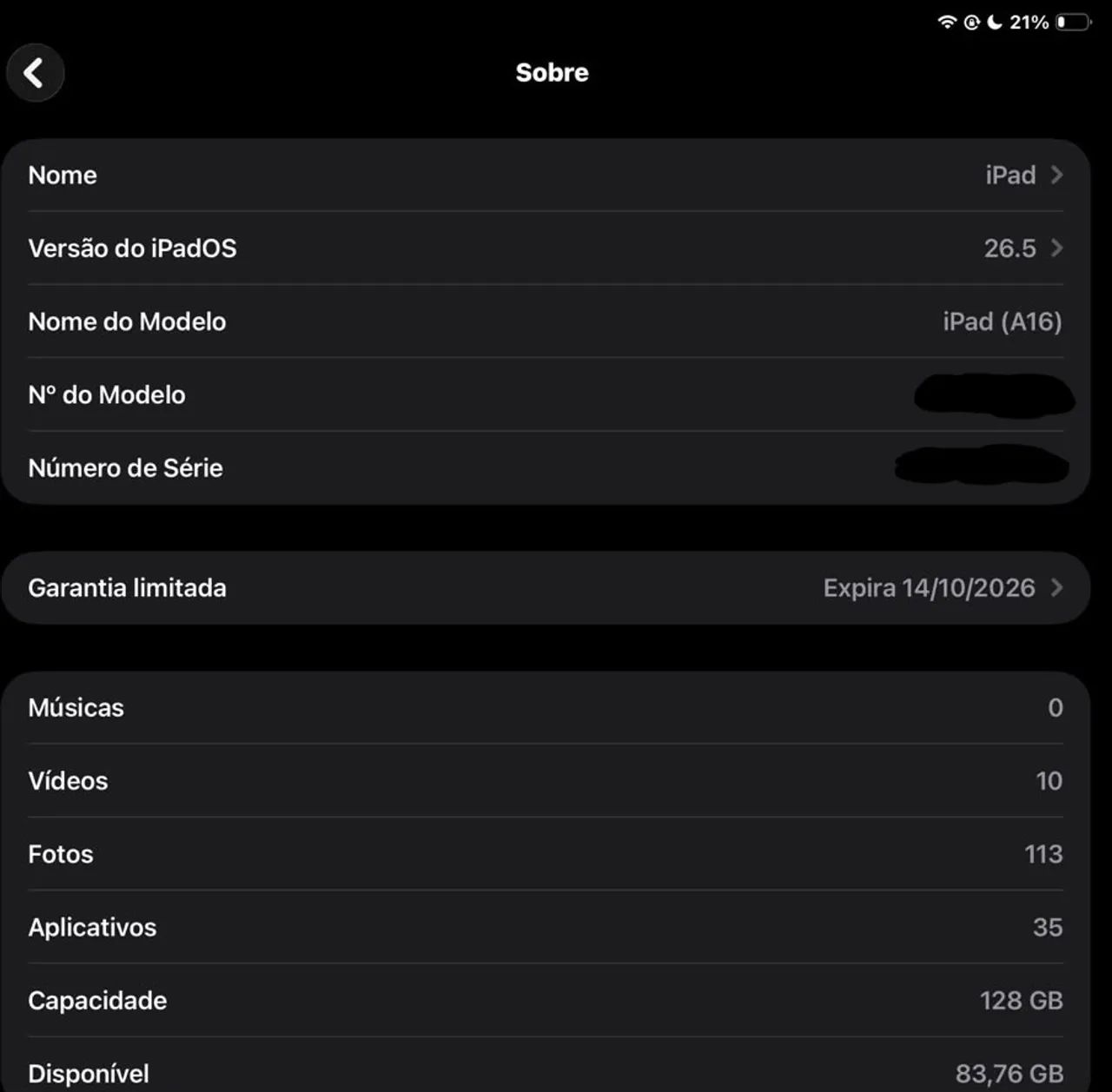 iPad 11ª Geração A16 128GB Wi-Fi + Teclado + Mouse + Capinha - Foto 5