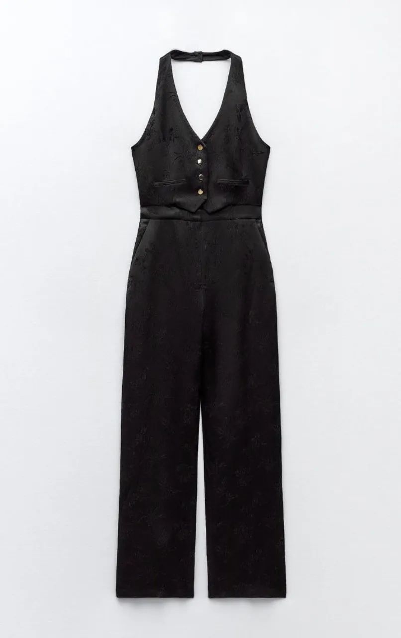 Macacão Colete de Jacquard ZARA