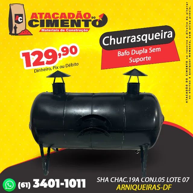 Churrasqueira Bafo Dupla Sem Suporte