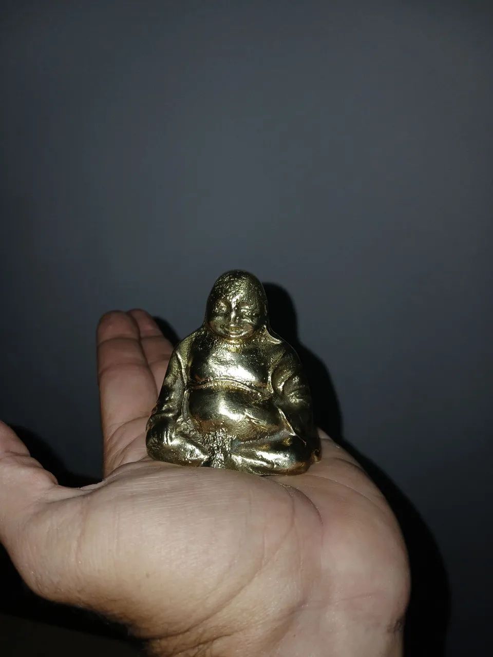 Buda de bronze antigo pequeno  - Foto 4