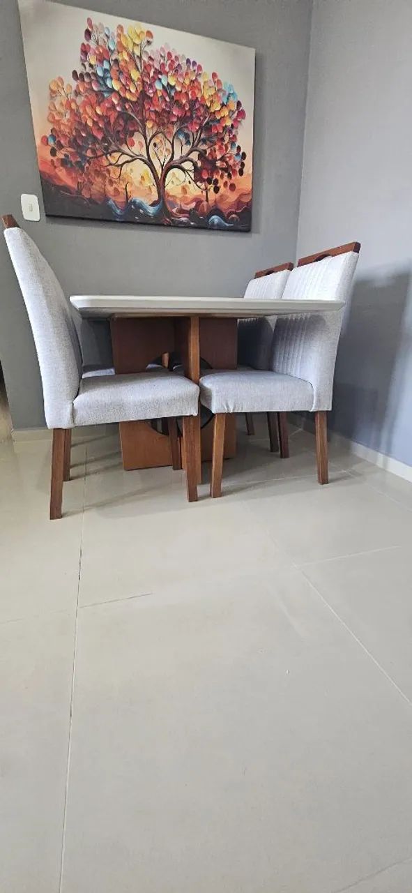Mesa maciça Off White - Foto 4