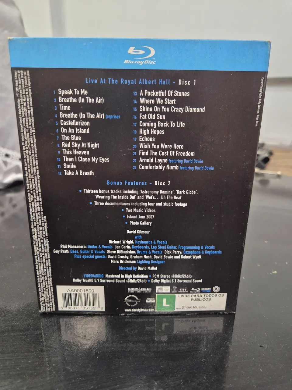 David Gilmour Remember That Night (blue ray)64961614487553121