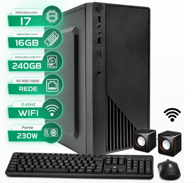 Computador Gamer i5 9400F 16GB DDR4 3200 512GB M.2 + GTX 560 Computador Gamer i5 9400F 16GB DDR4 3200 512GB M.2 + GTX 560