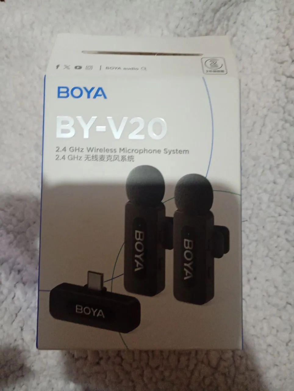 Vendo microfone boya novo na caixa ainda nunca usado