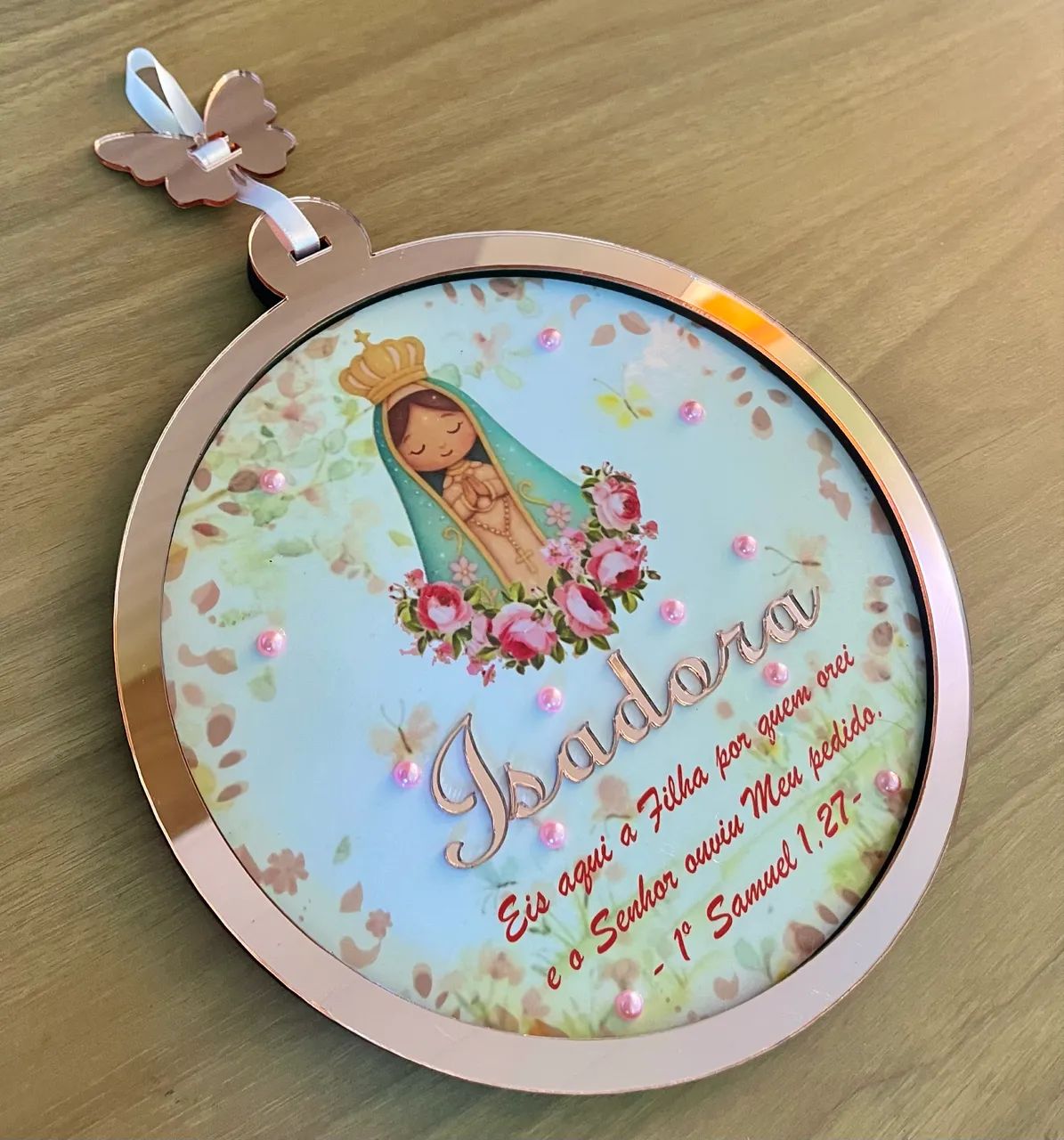 Porta-maternidade em acrílico 