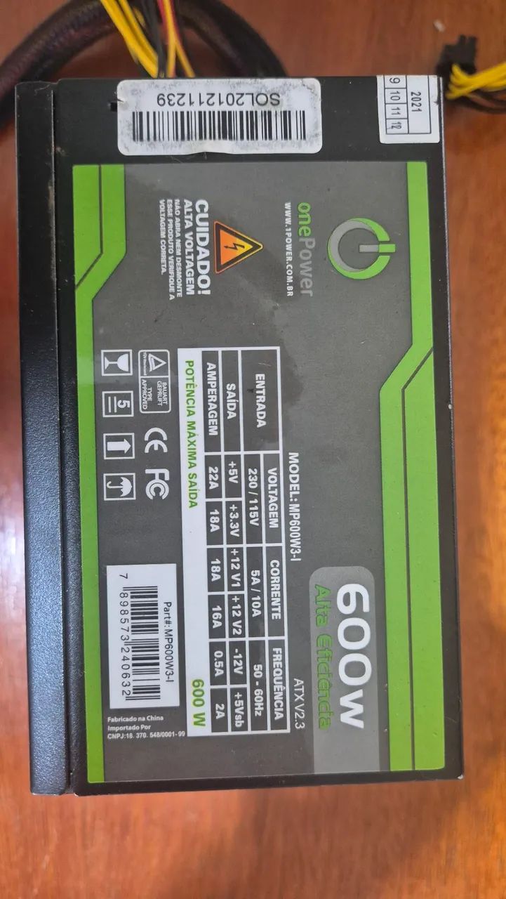 Fonte PC 600w - Foto 4