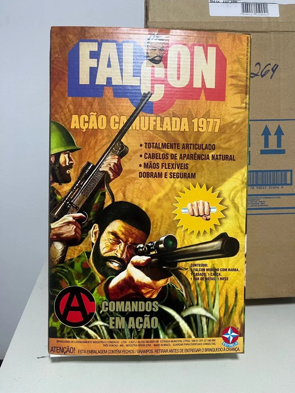 Boneco Falcon estrela ação camuflada - Foto 2