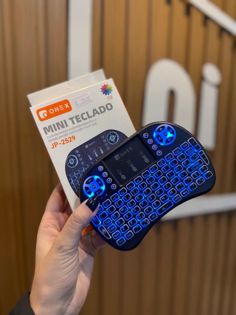 Mini Teclado Wireless Touchpad Smart Tv