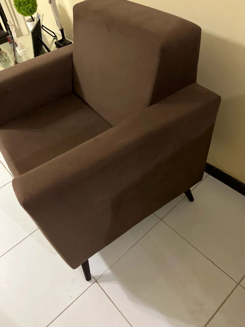 Poltrona De Veludo Confortável  - Foto 2