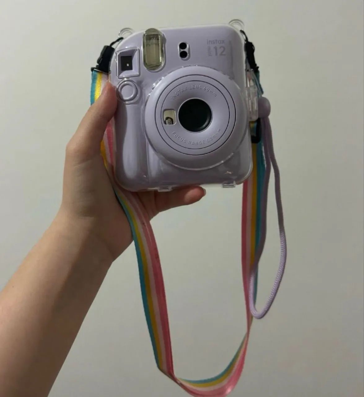 Câmera instax mini 12 lilás candy + case