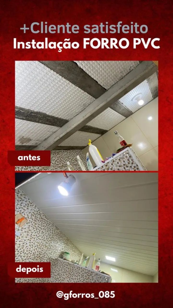 FORRO PVC INSTALADO  - Foto 5
