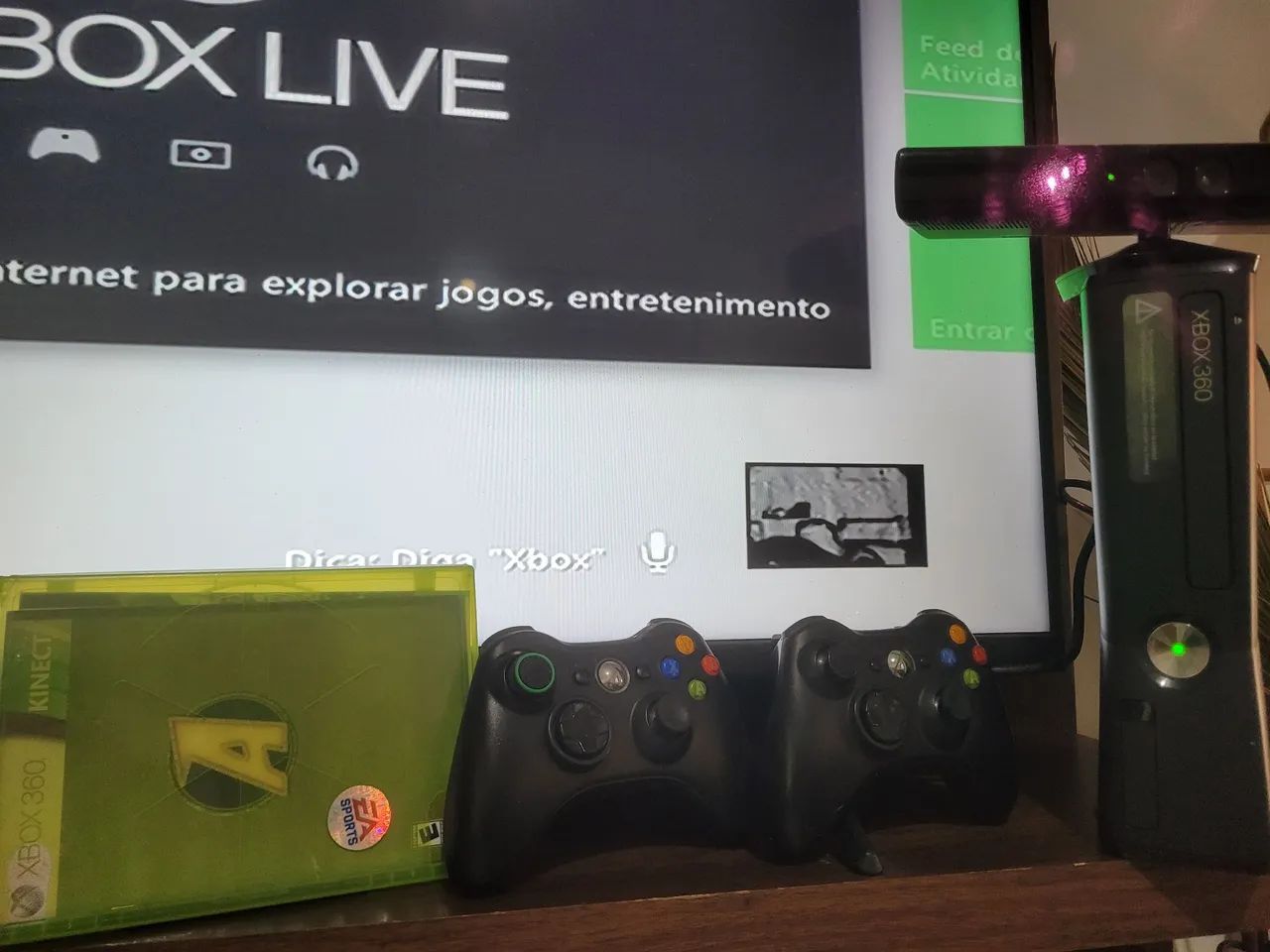 Xbox 360 Slim Completo + Sensor Kinect  - Foto 3