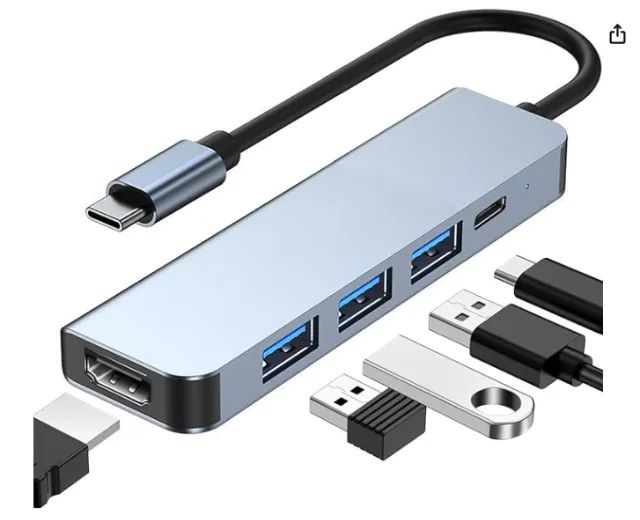 HUB adaptador para PC - Usb C, HDMI, outros.  - Foto 2