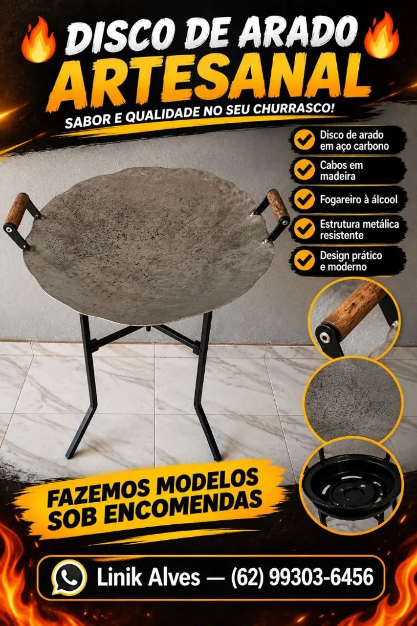 Churrasqueira de disco de arado  - Foto 2