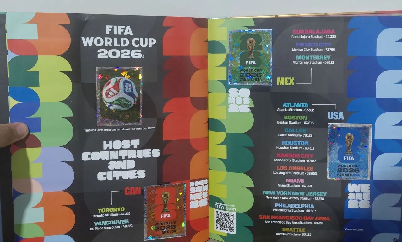 Álbum Dourado Copa 2026 Completo - Foto 2