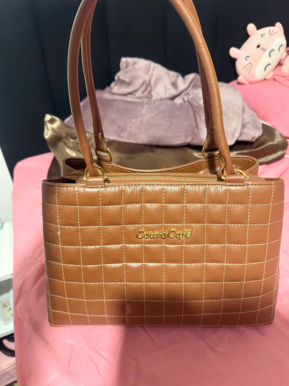 Bolsa Couro Café  - Foto 3