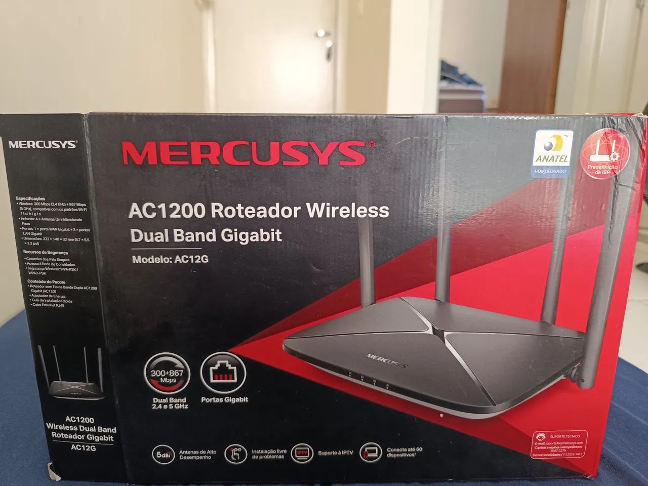 Roteador Mercusys AC1200 Modelo AC12G