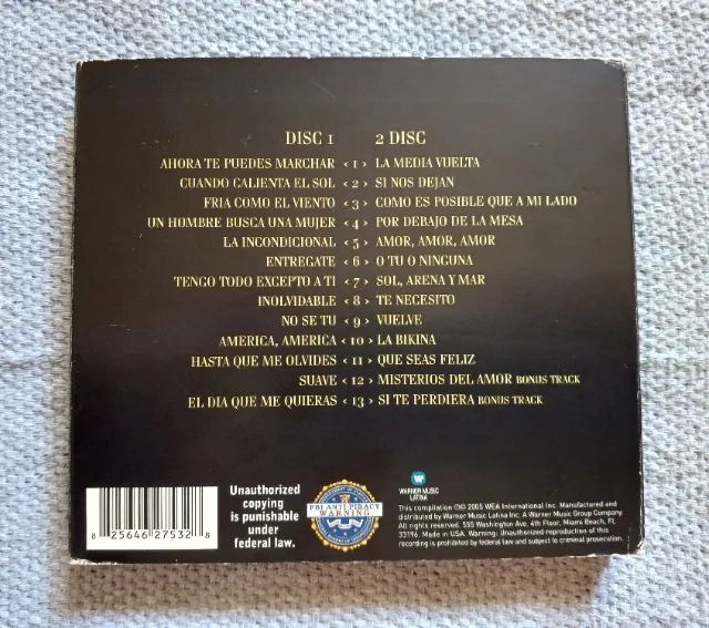 Cd Duplo Luis Miguel - Grandes Exitos - Importado U.S.A. - Ótimo Estado - Foto 4