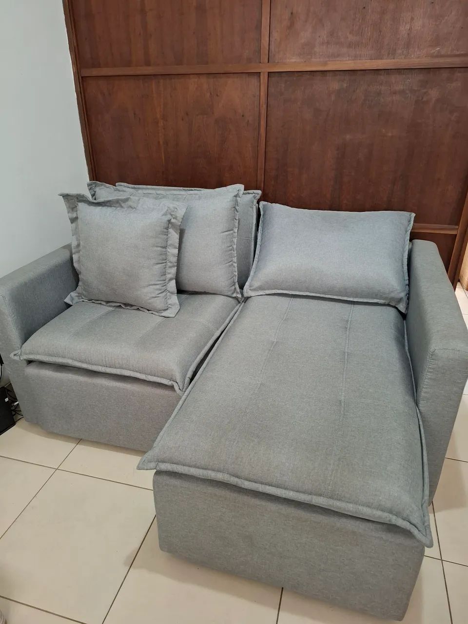 Sofá retrátil 3 lugares