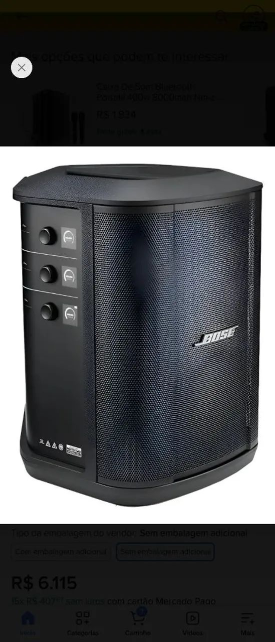 CAIXA DE SOM BOSE S1 PRO+ - Foto 3