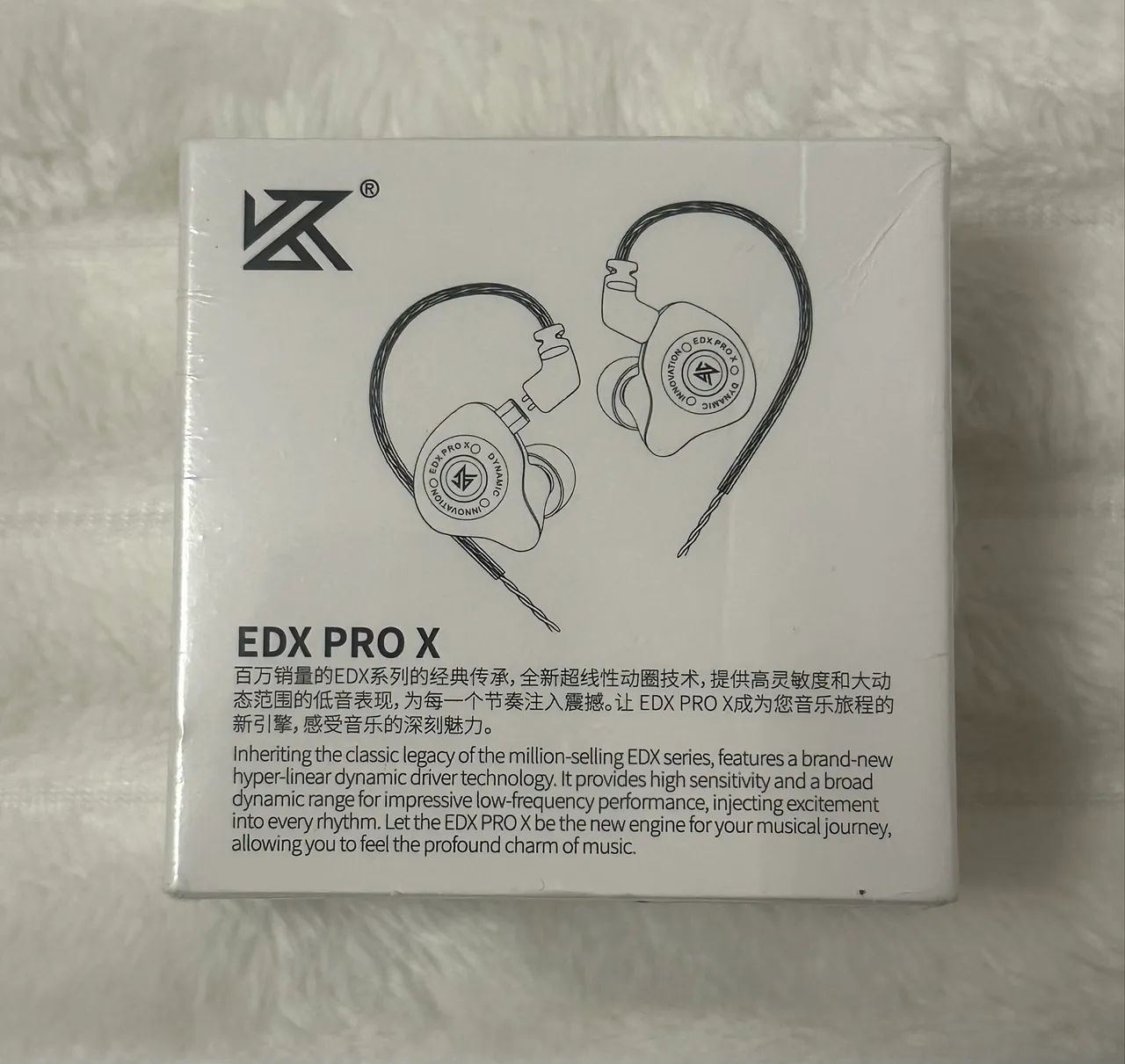 Fone de ouvido KZ EDX PRO X com microfone - LACRADO