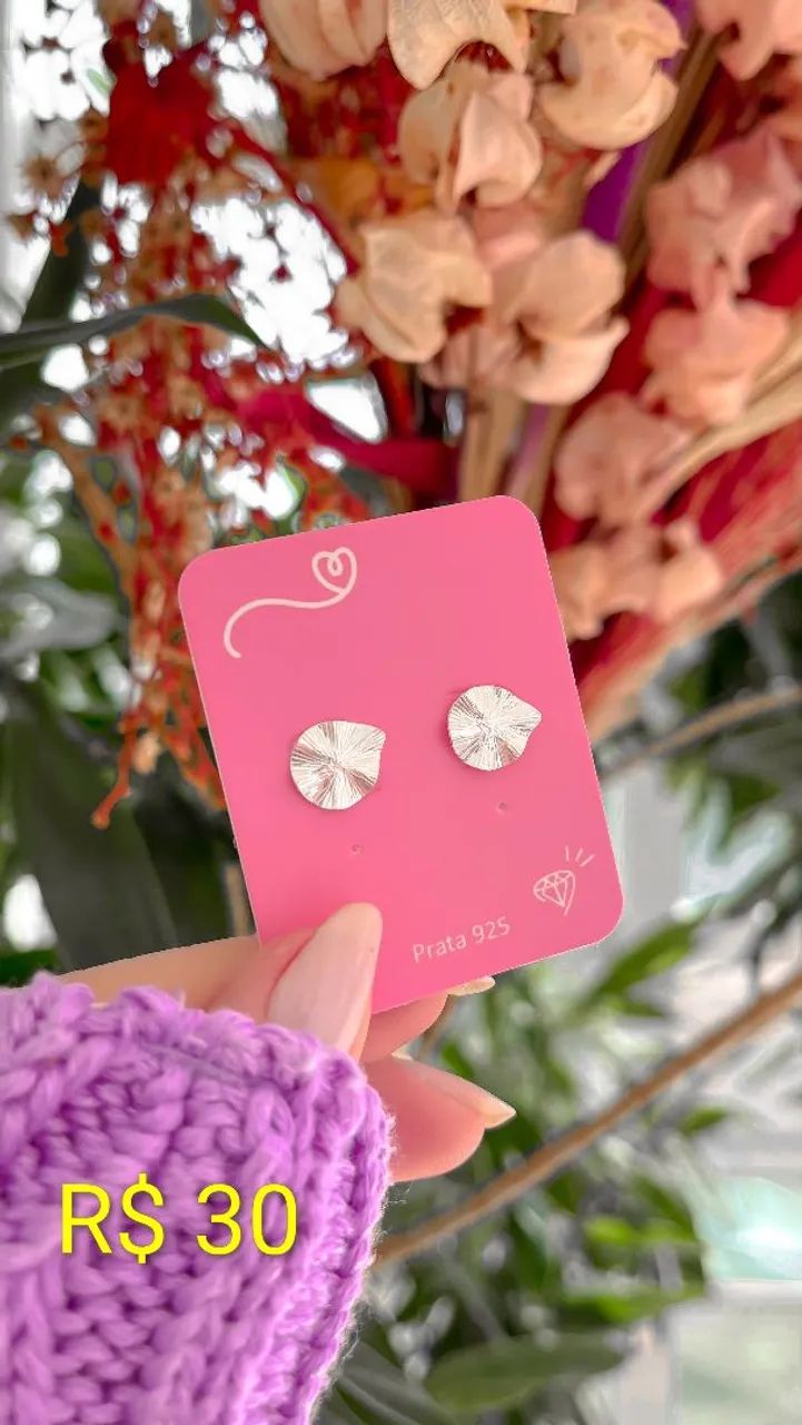 Brinco prata 925