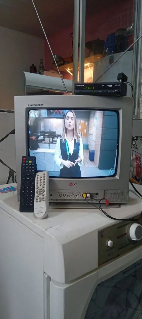Tv de tubo com conversor
